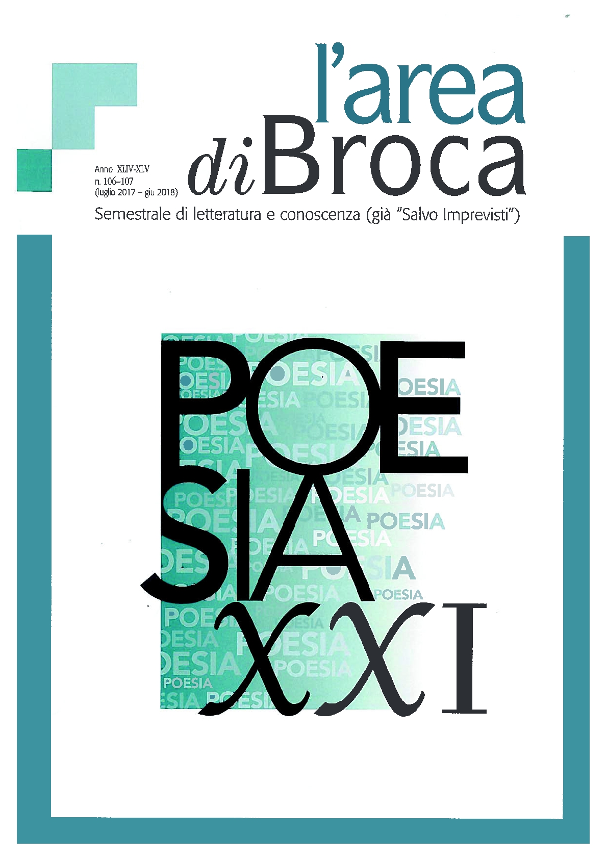 Poesia XXI - L’area di Broca